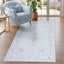3x5 Floral Boho Vintage Area Rug#Color_Blue