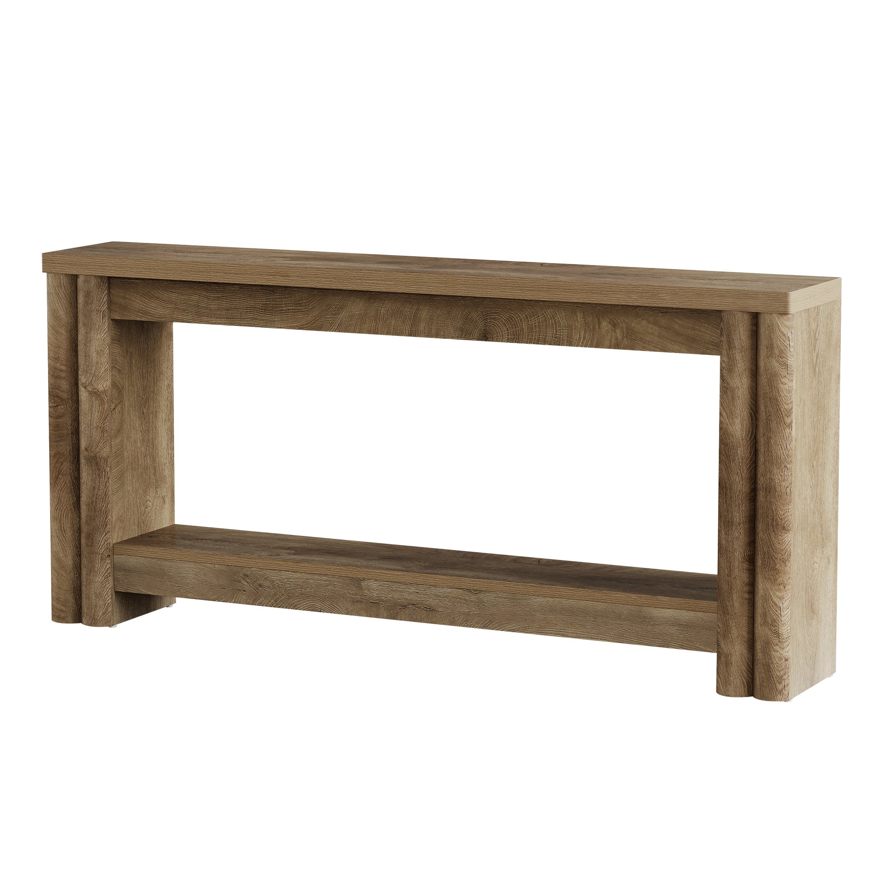71" Console Table, 2-Tier Farmhouse Sofa Entryway Table for Hallway, Living Room