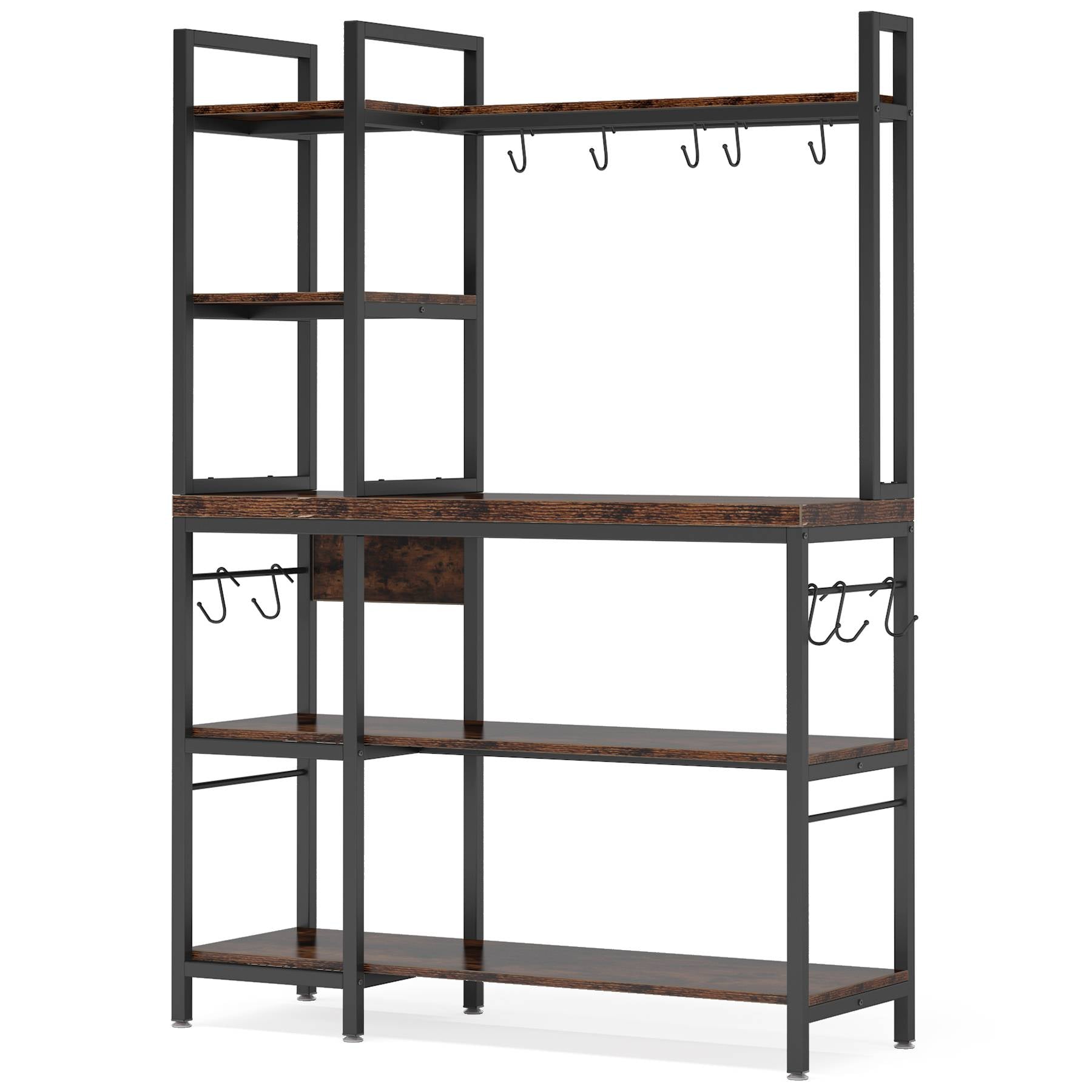 Tribesigns Kitchen Baker's Rack 5-Tier Utility Storage Shelf with Hutch - Thumbnail 3
