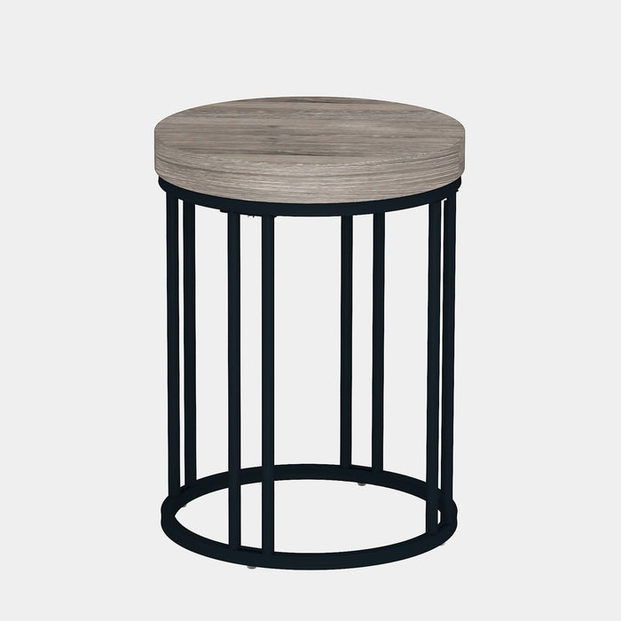 End Table, Modern Round Side Table, Small Nightstand Tribesigns