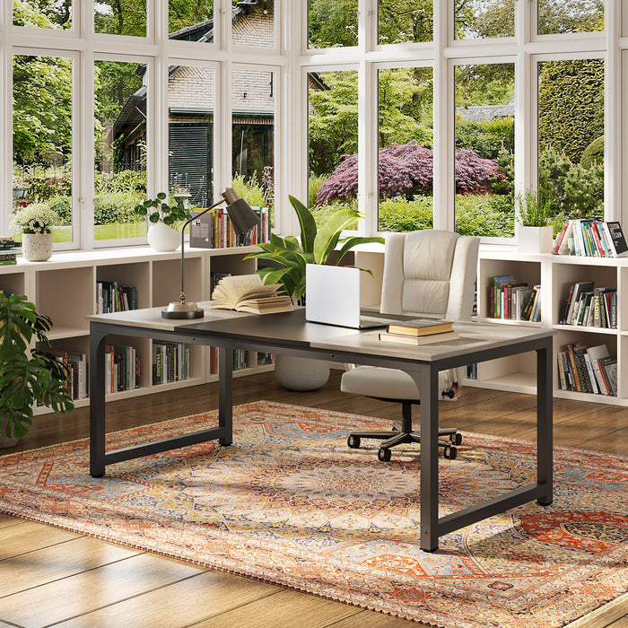 Simple Conference Table, Rectangular Meeting Table Computer Desk