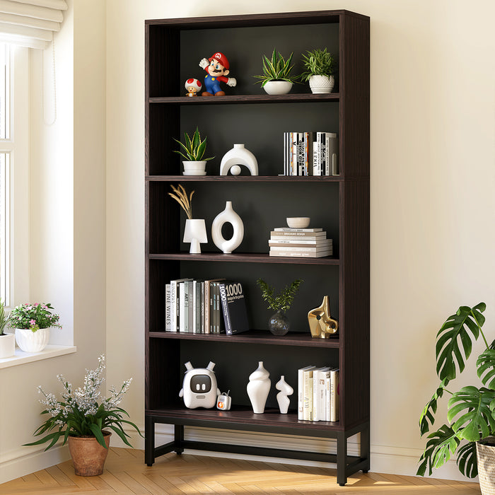 Tribesigns 70.8" Bookcase, Large Bookshelf Organizer with 5-Tier Storage Shelves