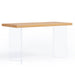 Tribesigns Computer Desk, 55" Modern Study Writing Table with Acrylic Legs Tribesigns