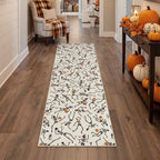 Halloween Skeleton Area Rug#Color_Beige