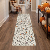 Halloween Skeleton Area Rug#Color_Beige 3