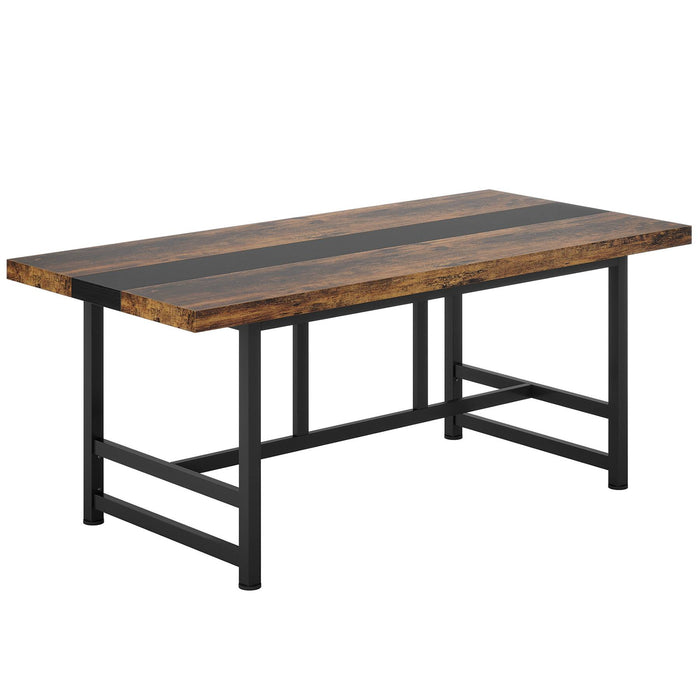 Tribesigns Conference Table, 6FT Rectangular Meeting Table Computer Desk Tribesigns