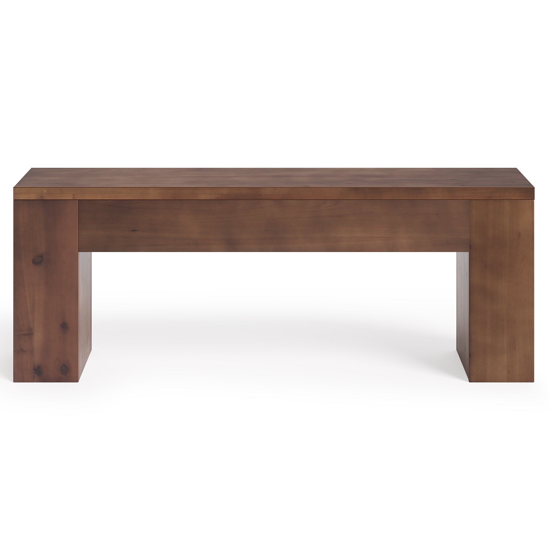 Solid Wood Dining Bench, 47.2" Farmhouse Entryway Bench with Sturdy Legs