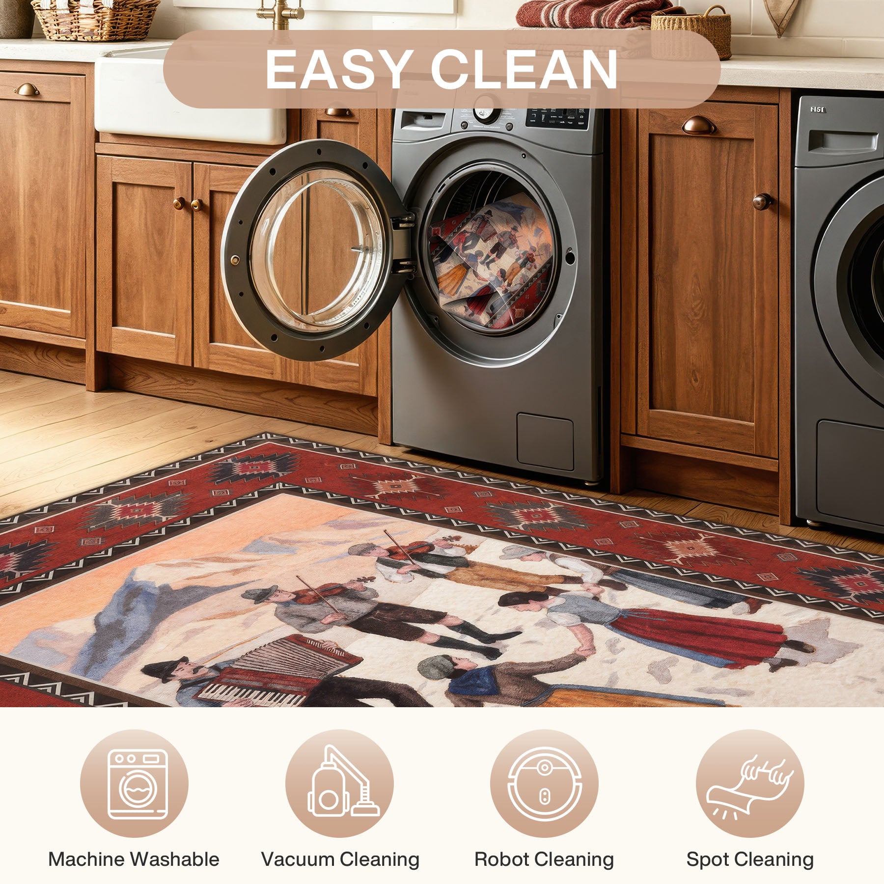 Southwestern Rust Red Rugs