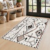 Vintage Boho Moroccan Area Rug#Color_Beige 3