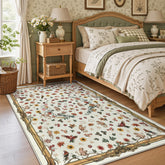 Vintage Botanical Animal Rug#Color_Beige 3