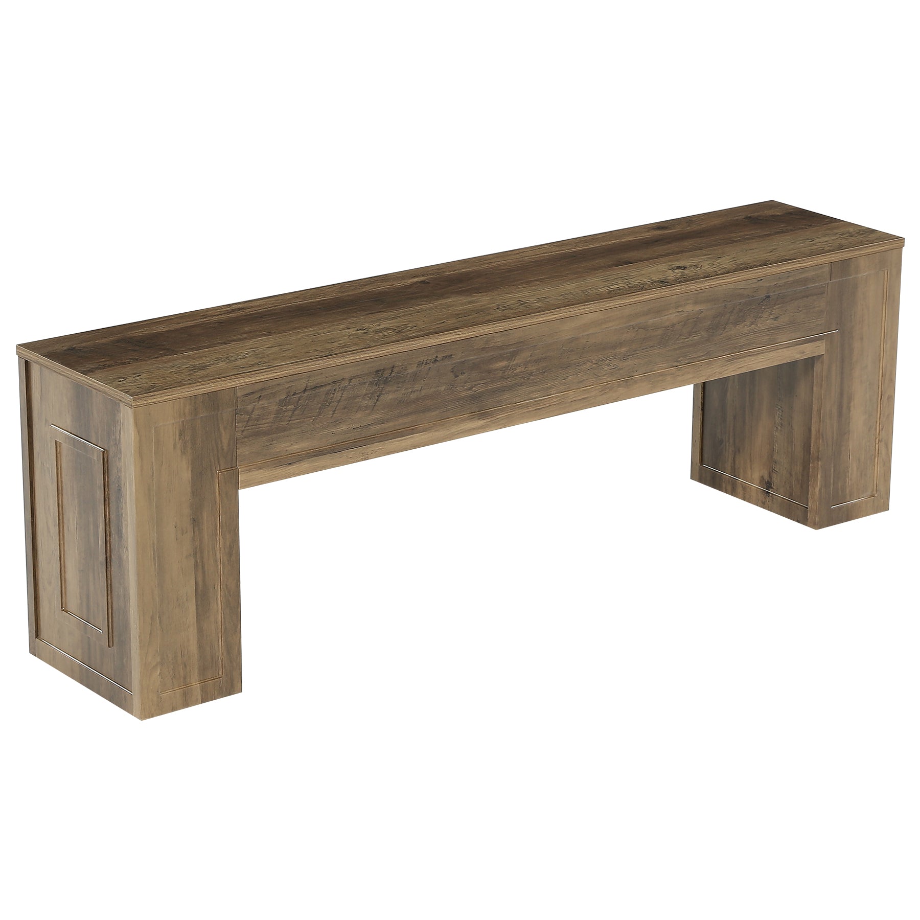 55" Entryway Bench, Indoor End of Bed Bench for Hallway