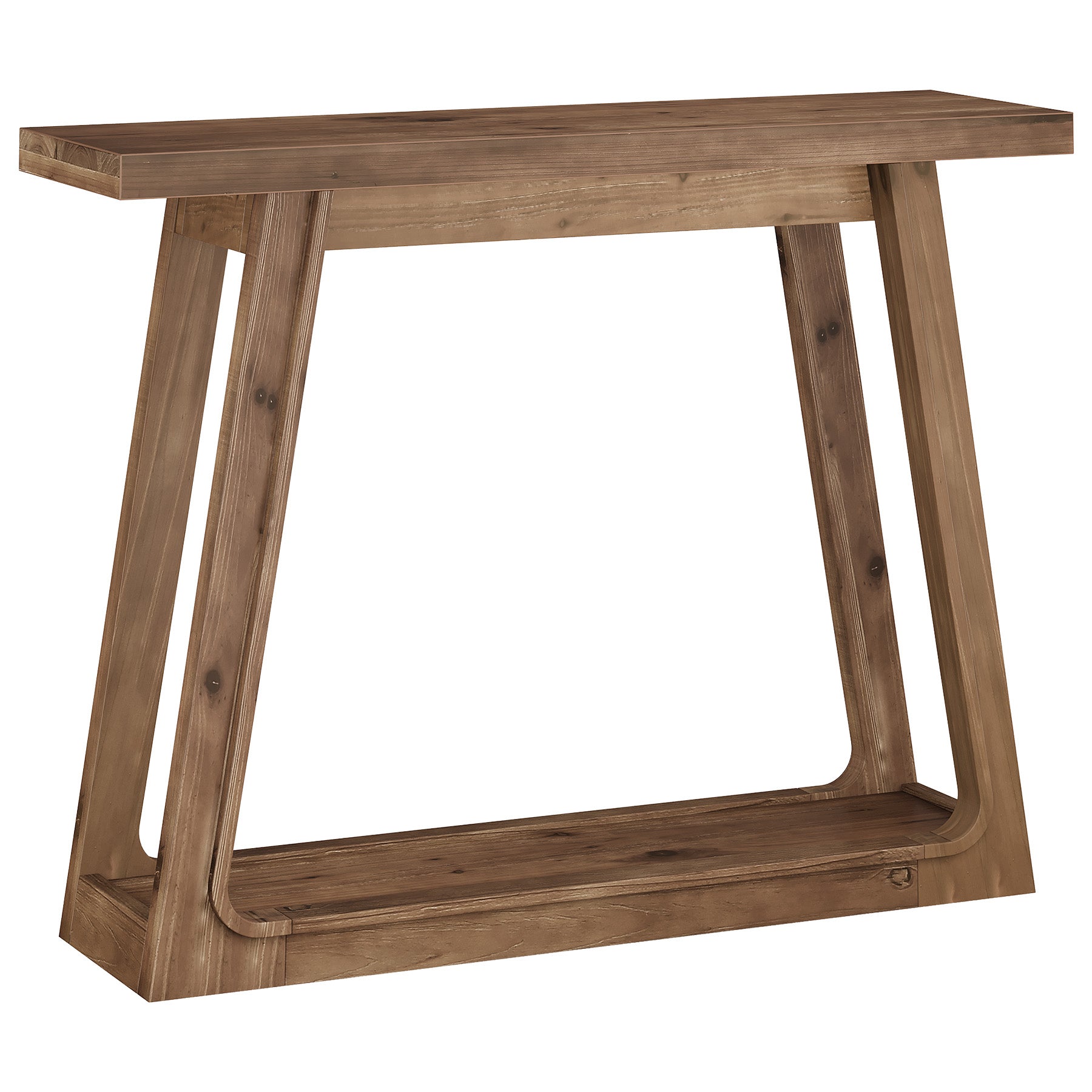 41" Solid Wood Console Table, 2-Tier Entryway Sofa Table for Living Room, Hallway
