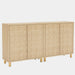 Buffet Sideboard Set of 2, 57" Large Storage Cabinet with Doors Tribesigns