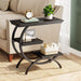 C - Shaped End Table, Industrial 3 - Tier Side Table for Small Space Tribesigns