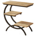 C - Shaped End Table, Industrial 3 - Tier Side Table for Small Space Tribesigns