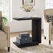 C - Shaped End Table, Wood Side Table Nightstand Bedside Table Tribesigns