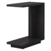 C - Shaped End Table, Wood Side Table Nightstand Bedside Table Tribesigns