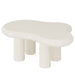 Cloud-Shaped Coffee Table, Modern Center Table with 4 Solid Legs Tribesigns