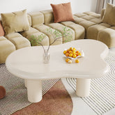 Cloud - Shaped Coffee Table, Modern Center Table with 4 Solid Legs Tribesigns 3