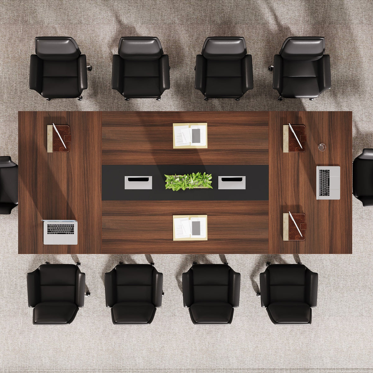 Tribesigns Conference Room Table, 8ft Office Meeting Desk-Tribesigns