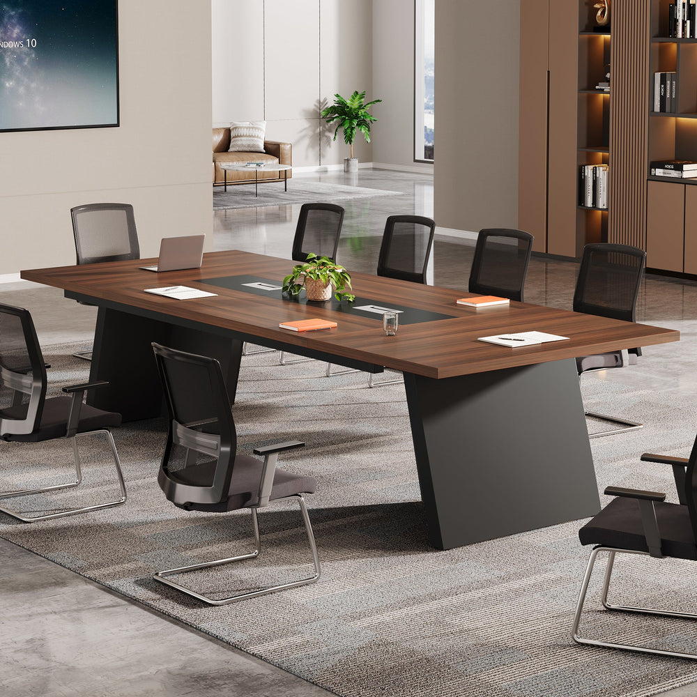 Tribesigns Conference Room Table, 8ft Office Meeting Desk-Tribesigns