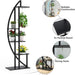 Curved Plant Stand Pack of 2, 5 - Tier Flower Display Shelf Tribesigns