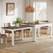 Extendable Dining Table, Farmhouse Kitchen Table for 6 - 10 people Tribesigns