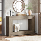 Farmhouse Console Table, 47" Rustic Wood Entryway Sofa Table with Storage Tribesigns