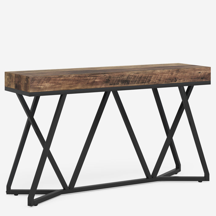 Farmhouse Console Table, 55" Sofa Table Wood Entryway Table Tribesigns