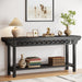 Farmhouse Console Table, 70.8" Narrow Wood Sofa Table with Storage Tribesigns