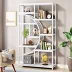 Freestanding Bookshelf, 68.9" Etagere Bookcase with 9 Open Shelves Tribesigns
