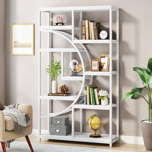 Freestanding Bookshelf, 68.9" Etagere Bookcase with 9 Open Shelves Tribesigns