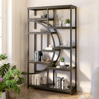 Freestanding Bookshelf, 68.9" Etagere Bookcase with 9 Open Shelves Tribesigns