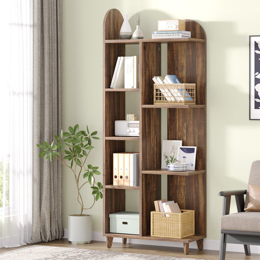Freestanding Bookshelf, 7-Tier Storage Shelf Etagere Bookcase Tribesigns