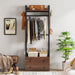 Freestanding Closet Organizer, Coat Rack with Drawers and Shelves Tribesigns