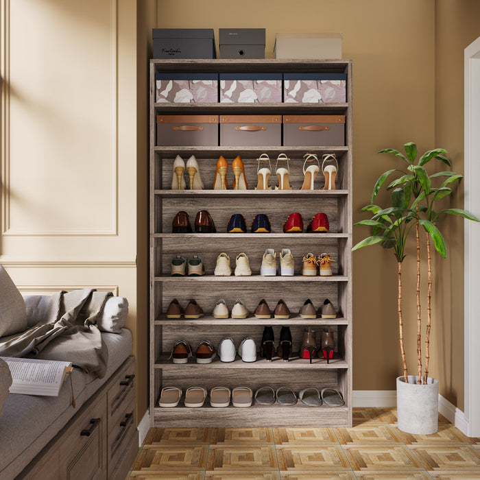 Freestanding Shoe Cabinet, 9 - Tier 40 - 45 Pairs Shoe Storage Rack Tribesigns