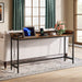 Industrial Console Table, 70.9" Sofa Table with Outlets and USB Ports Tribesigns