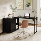 L - Shaped Computer Desk, Reversible Corner Desk With Drawer Cabinet Tribesigns