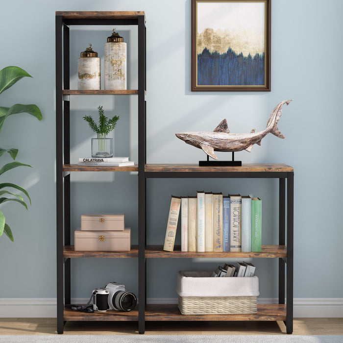 Ladder Bookshelf, 5 - Tier Etagere Bookcase Display Rack for Home Office Tribesigns