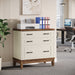 Lateral File Cabinet, 3 - drawer Filing Cabinet For A4/letter/legal Size Tribesigns