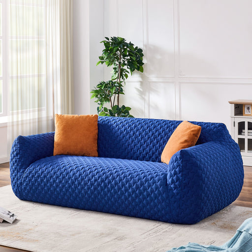 Loveseat Sofa Couch, Modern Floor Cloud Couch 3 - Seater Sofa with 2 Pillows Tribesigns