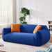 Loveseat Sofa Couch, Modern Floor Cloud Couch 3 - Seater Sofa with 2 Pillows Tribesigns