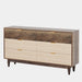 Modern 6 - Drawer Dresser, 55 Inches Storage Chest of Drawers Tribesigns