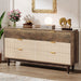 Modern 6 - Drawer Dresser, 55 Inches Storage Chest of Drawers Tribesigns