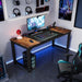 Modern Computer Desk, Industrial Style Desk Computer Workstation Tribesigns