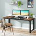 Modern Computer Desk, Industrial Style Desk Computer Workstation Tribesigns