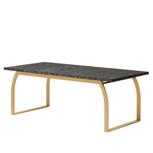 Modern Dining Table, 70.8" Luxury Kitchen Table for 6 - 8 People Tribesigns