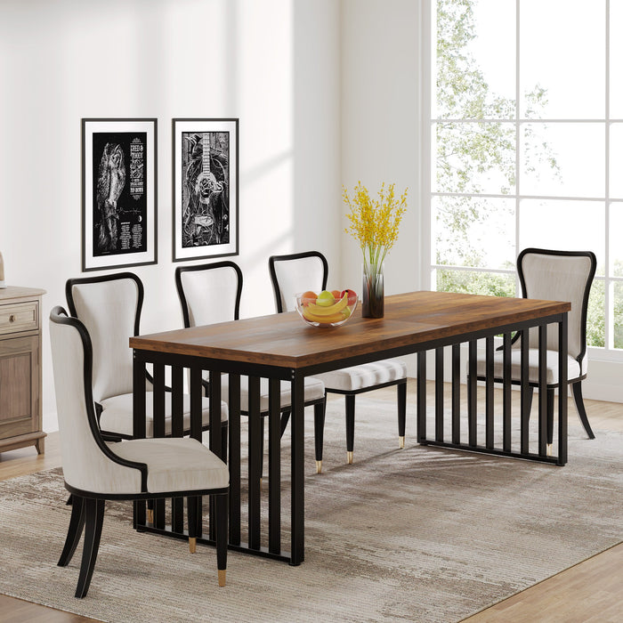 Tribesigns Modern Dining Table, 78.74 inches Sturdy Kitchen Table