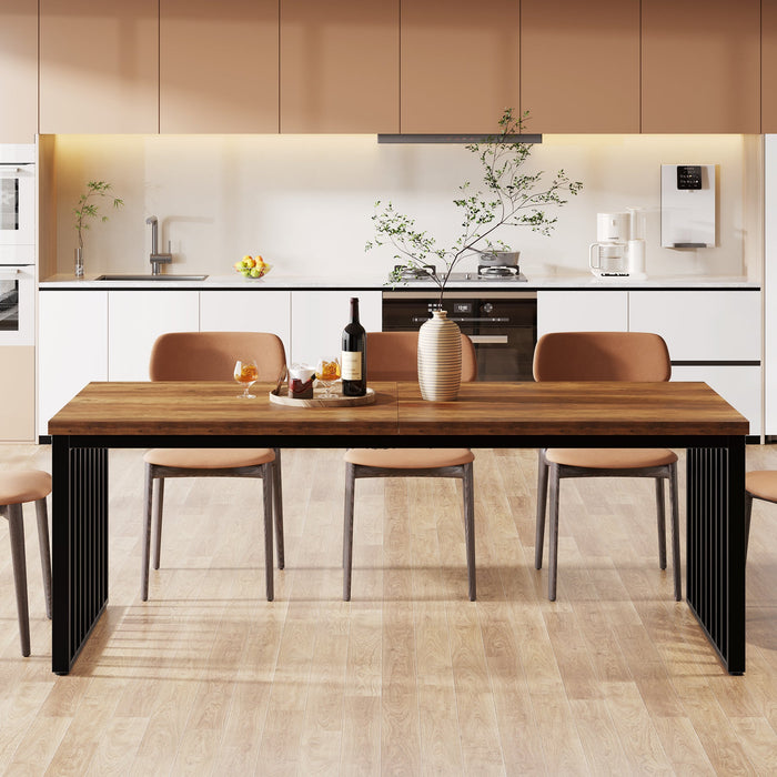 Tribesigns Modern Dining Table, 78.74 inches Sturdy Kitchen Table