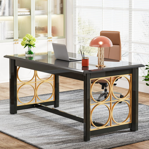 Modern Executive Desk, 63" Computer Desk Conference Table Tribesigns